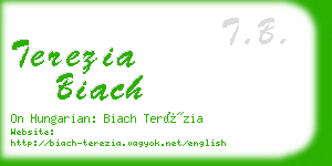 terezia biach business card